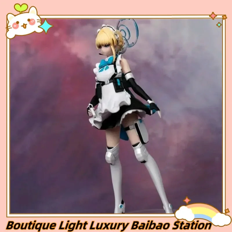 Baibao Station Blue Archive Toki Asukama Figure Statue Maid Dress Long Short Skirt Version Standing Pose Desktop Decoration Gift