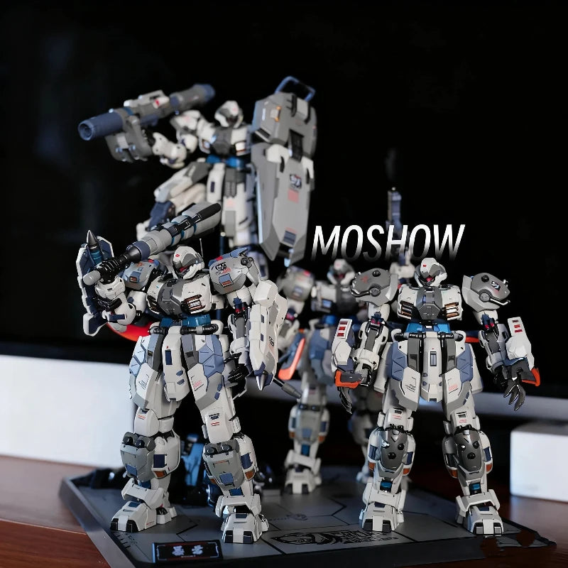 MOSHOW 1/100 Fox Hound II 20cm Butcher Type 2 Action Figures Military-Style Robot Model Toy With Display Base Desk Deco Boy Gift