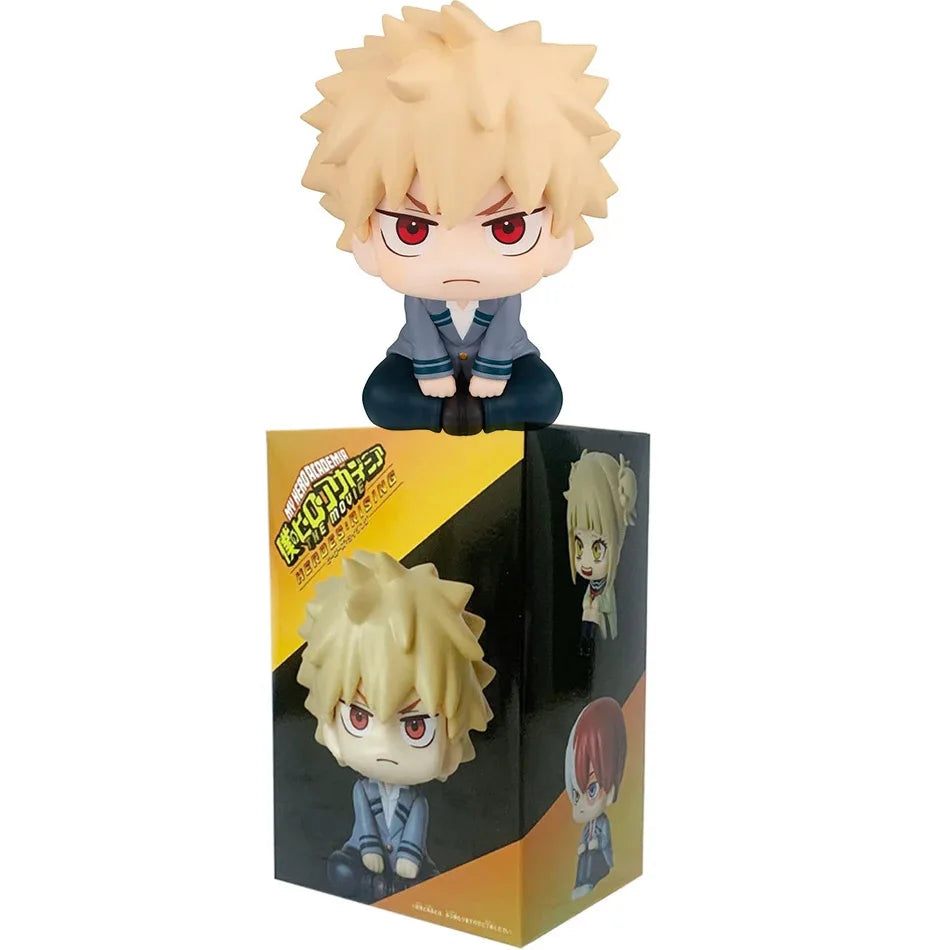 9.5CM   Tomura Shigaraki / Izuku Midoriya / Katsuki Bakugo  My Hero Academia Cute Chibi PVC Figurine | Collectible Toy Model