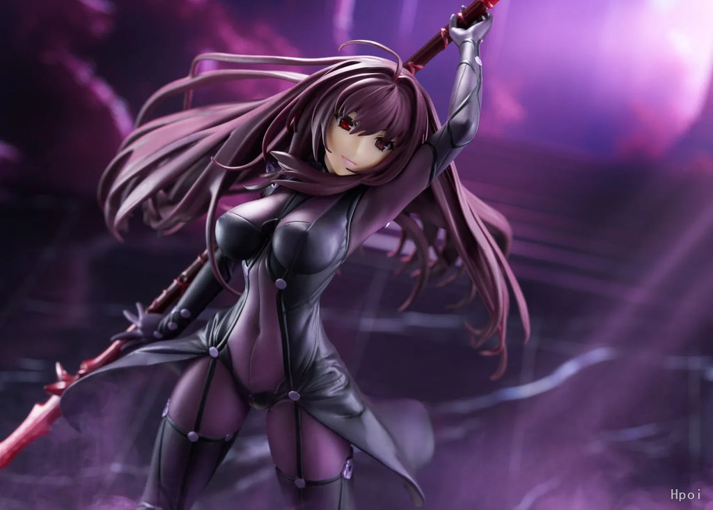 31CM Anime Fate/Grand Order Scathach Figure 1/7 Lancer Stand Model Toy Doll Action Figure PVC