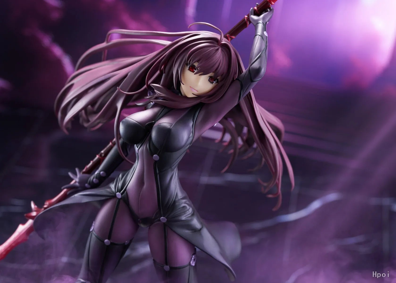 31CM Anime Fate/Grand Order Scathach Figure 1/7 Lancer Stand Model Toy Doll Action Figure PVC