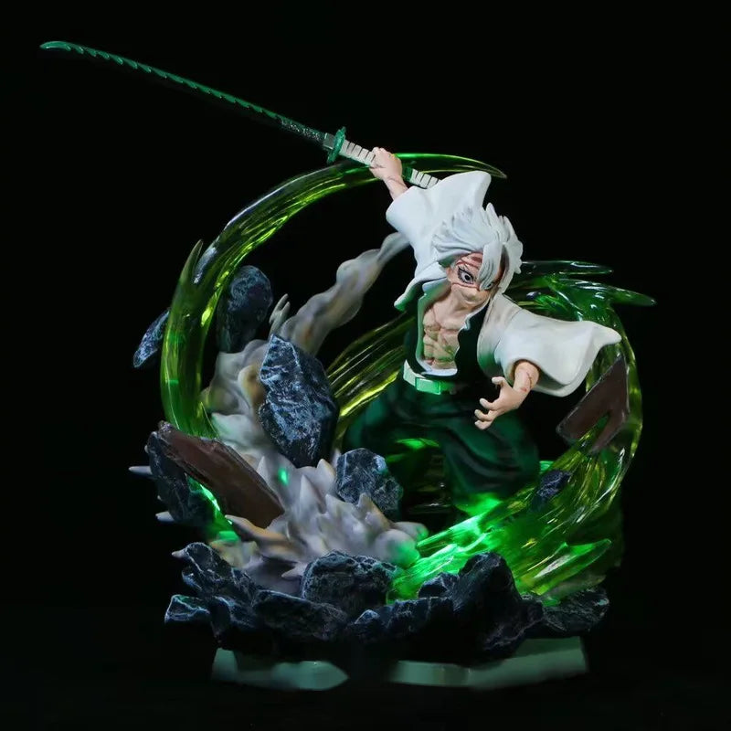 Ghost Slayer GK Wind Pillar Undead River Handmade Ornament Real Mi Wind Pillar Can Shine Scene Statues Anime Handmade