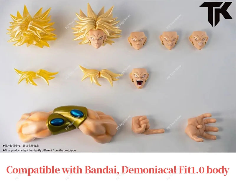 In Stock Dragon Ball Demoniacal Fit DF SHF SSJ Legendary Berserker Broly Action Figure Toy Gift Model