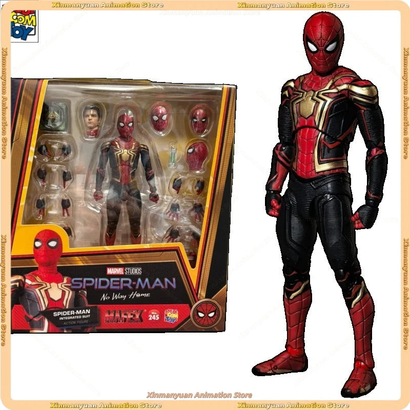 In Stock Genuine MEDICOM MAFEX Spider-Man Hero No Way Home Fusion Armor 1/12 Action Figure Model Toys
