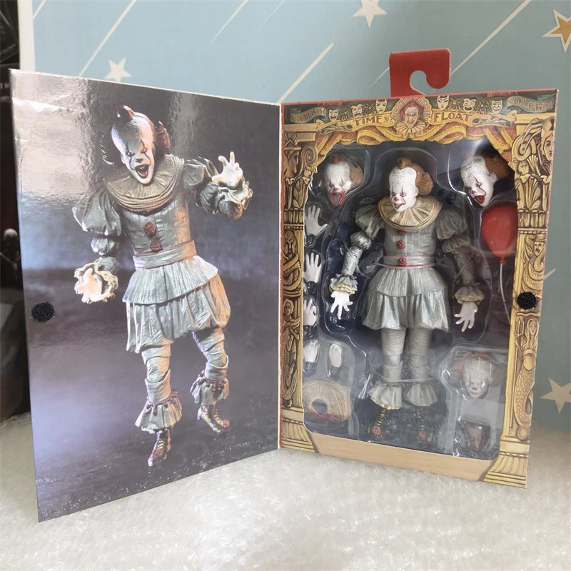 NECA Pennywise Figure Welcome to Derry Ultimate Pennywise 7” Scale Action Figure Model Horror Halloween Gifts