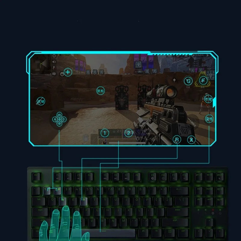 Cdragon RAWM GT5 Anying Gamepad Mobile Bluetooth Android Controller Mobile USB Game Keyboard Gaming  Mouse Converter Accessories