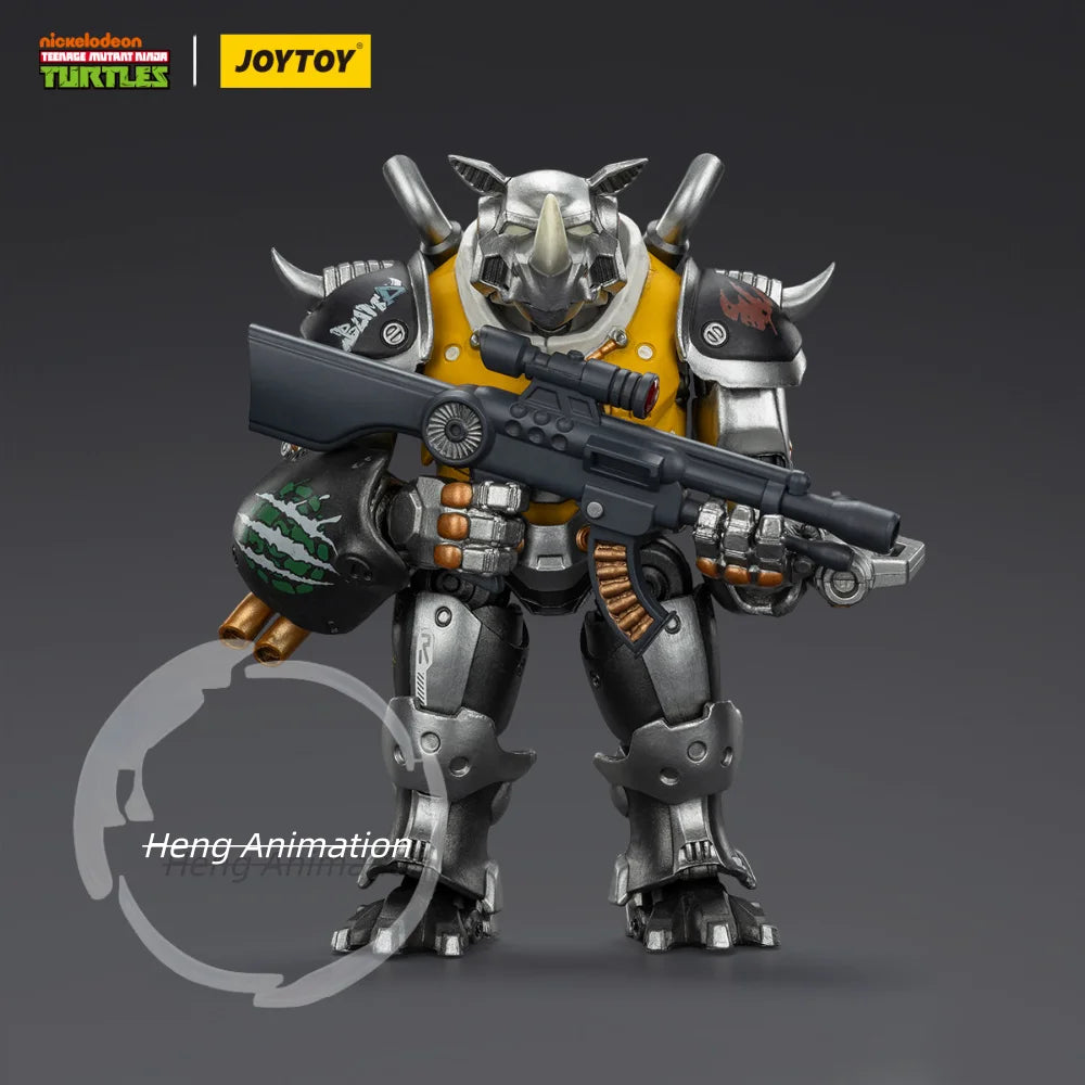 Spot goods TOYJOY 1/18 TMNT Ninja Turtles, Steel Bullhead, Pigface, "Long Live Rock 'n' Roll" Articulated Action Figures