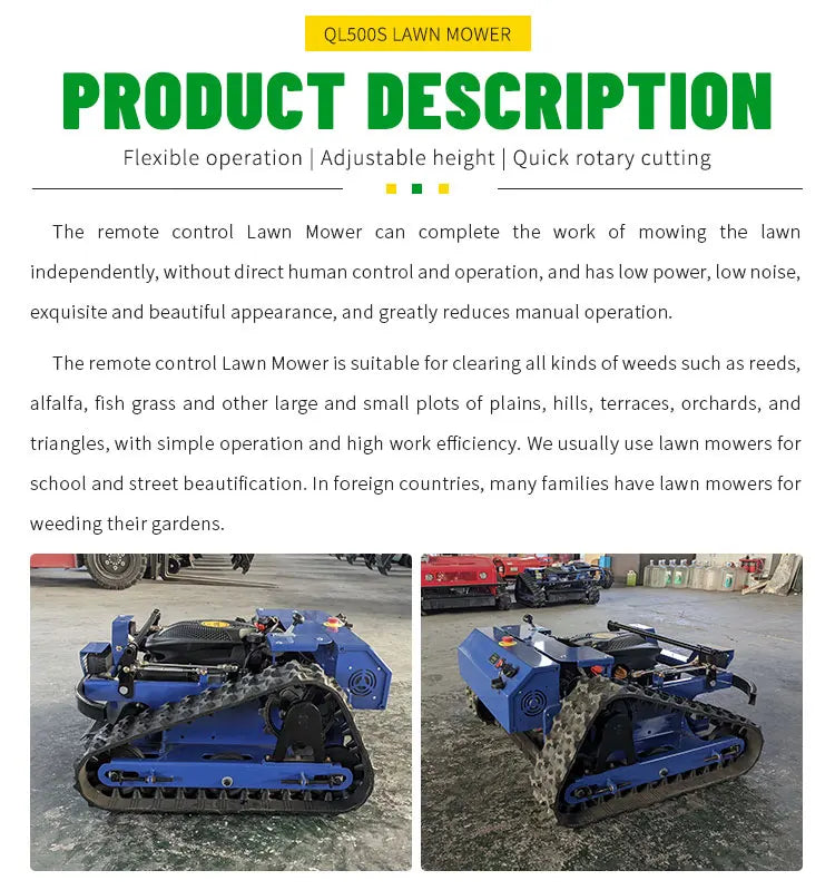 Customized self-propelled lawn mower suitable for weeding in home gardens