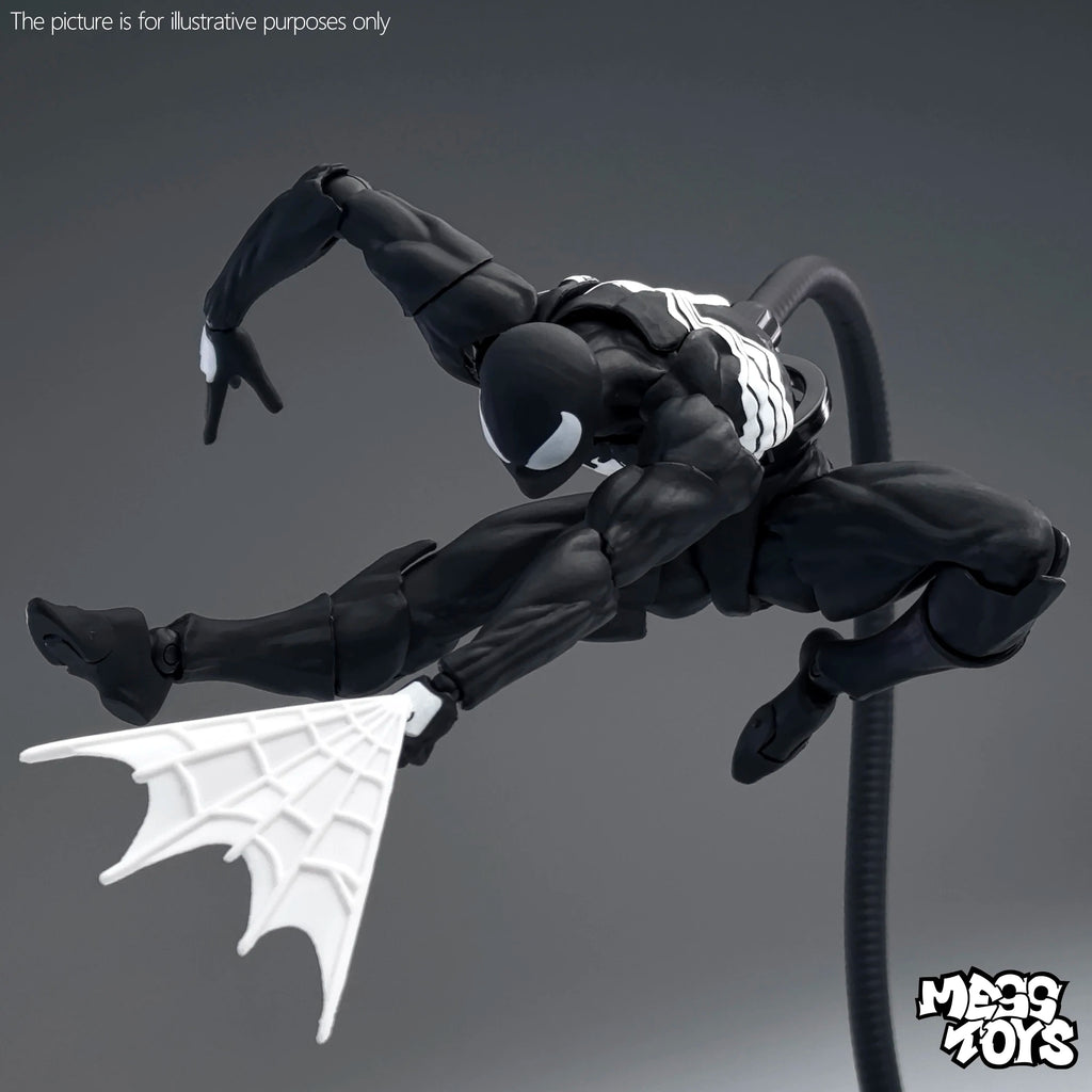 MESS TOYS 16cm The Black Neighbor Symbiotic Spider-Man Black Venom Suit Joint Action Figures Collect Desktop Ornaments Boy Gift