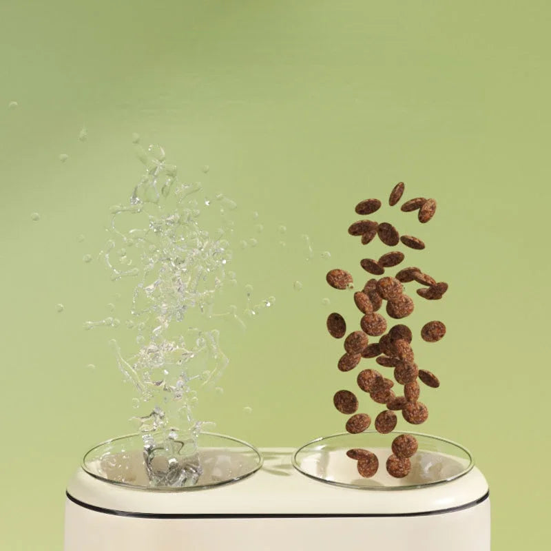 Automatic Feeder Pet Water Fountain Top Wireless Silent Water Dispenser Food Dispenser for Dog Cat Feeding Watering Supplies