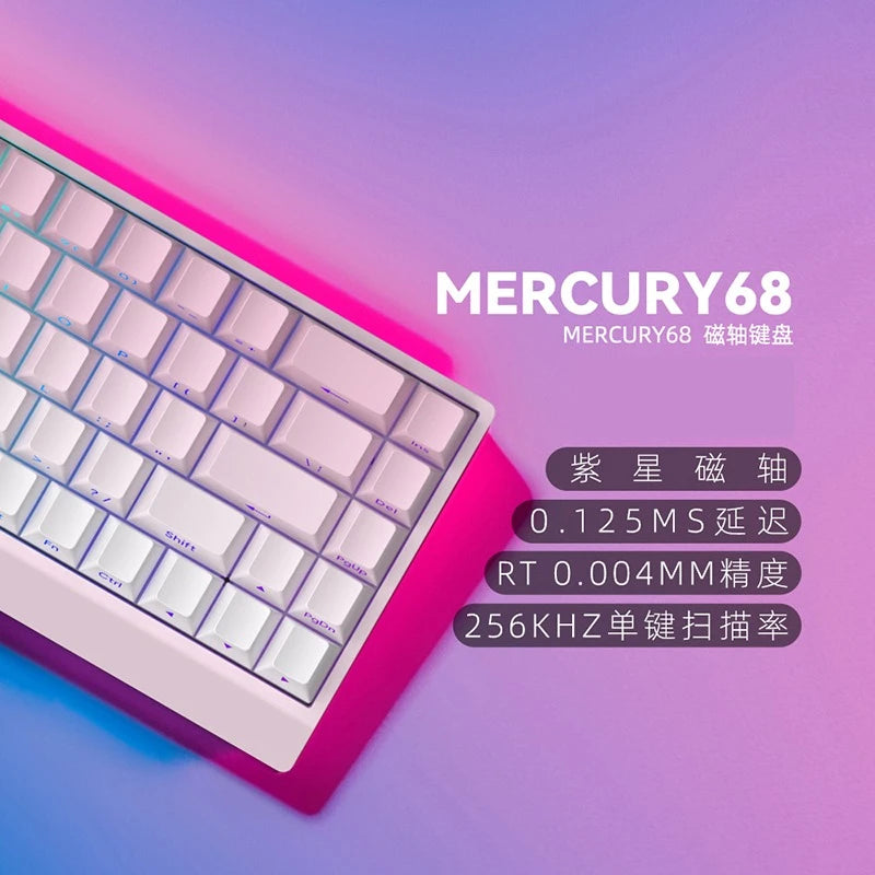 IROK CAROTMAS Mercury68 8K Магнитен превключвател Механична клавиатура за електронни спортове RGB с дълга батерия, персонализиран аксесоар за игри с гореща замяна