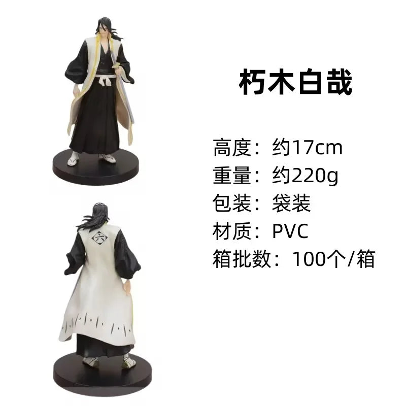 18.5cm BLEACH Anime  Hitsugaya Toushirou Zaraki Kenpachi Kurosaki Ichigo Action Figure Collectible Model Toys Japanese Dolls
