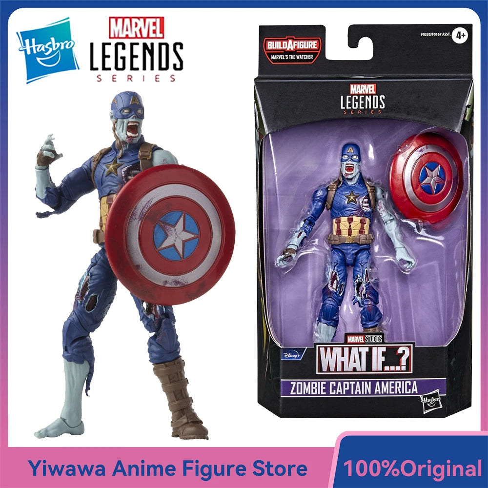 [In-Stock] Hasbro Marvel Legends Series Zombie Captain America (What If...?) 15cm Collectoble Action Figure Model Ornament Toys