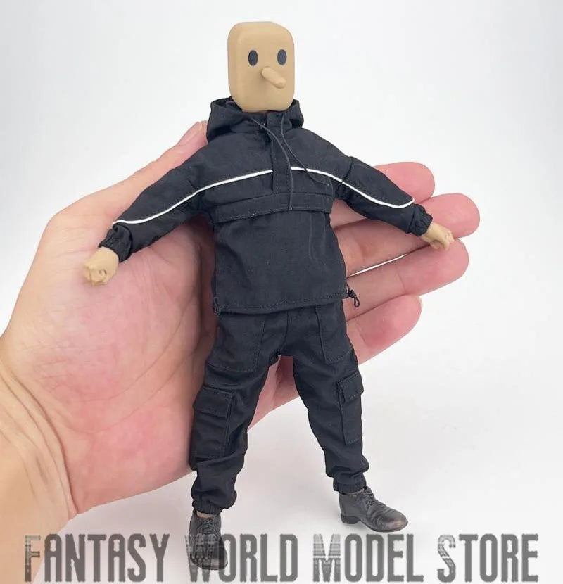 CCN1209 CCN1212 1/12 Male Soldier Clothing Set T-shirt Denim Shorts Fashion Casual Suit Hooded Coat Pants Fit 6" Action Figure