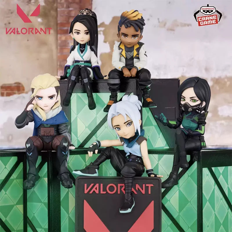 In Stock [Genuine] Bandai Banpresto Valorant Monitor Top Figure Jett Viper Sage Phoenix Sova Anime Figure Model Collector Doll
