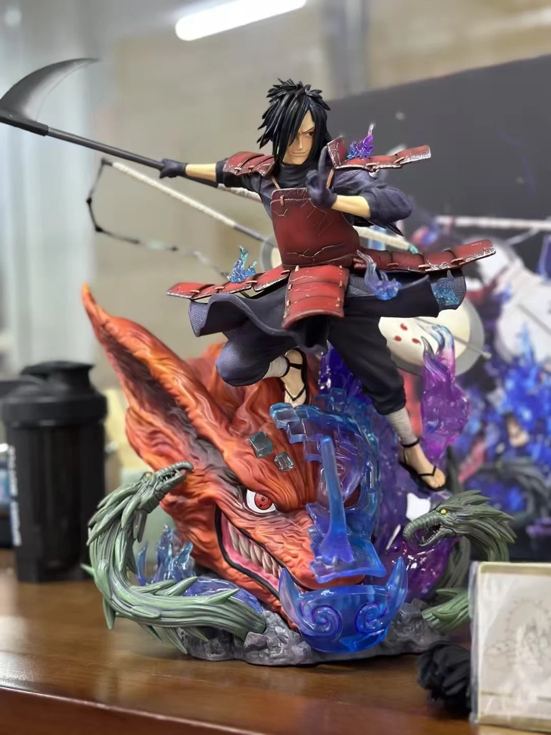 45cm Jt Statue Dandai Naruto Uchiha Madara Model Toys Majestic Susanoo Madara Anime Model PVC Desktop Decorations Boys Gifts