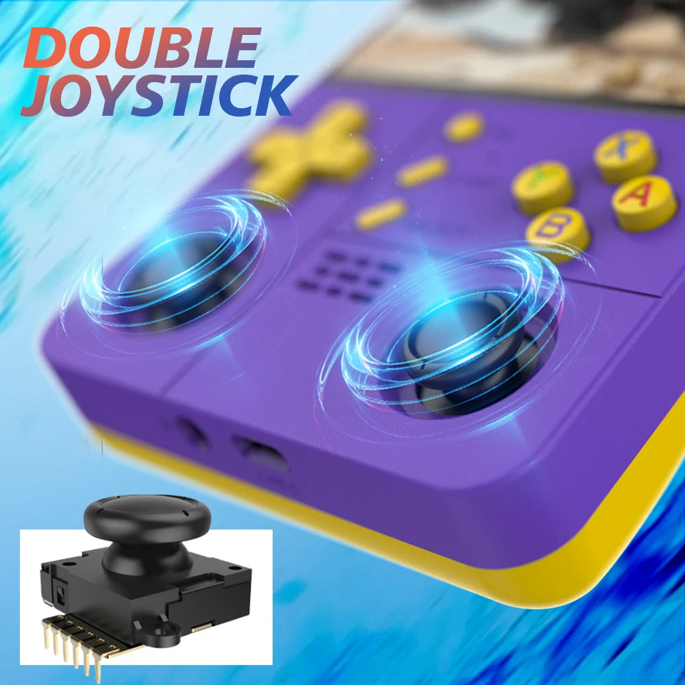R40xx Pro Max Gaming Console - 4.2" IPS Screen + Dual Joystick | Built-in Wi-Fi Portable Video Player (Solid Color)