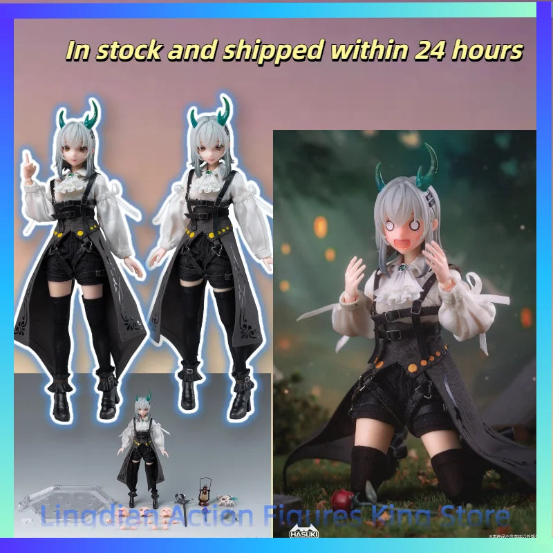 In Stock 1/12 Hasuki Pa008 Rose Knight Gloria Figure Joint Movable Toy Figures Full Body Replacement Doll Gift Game Periphery