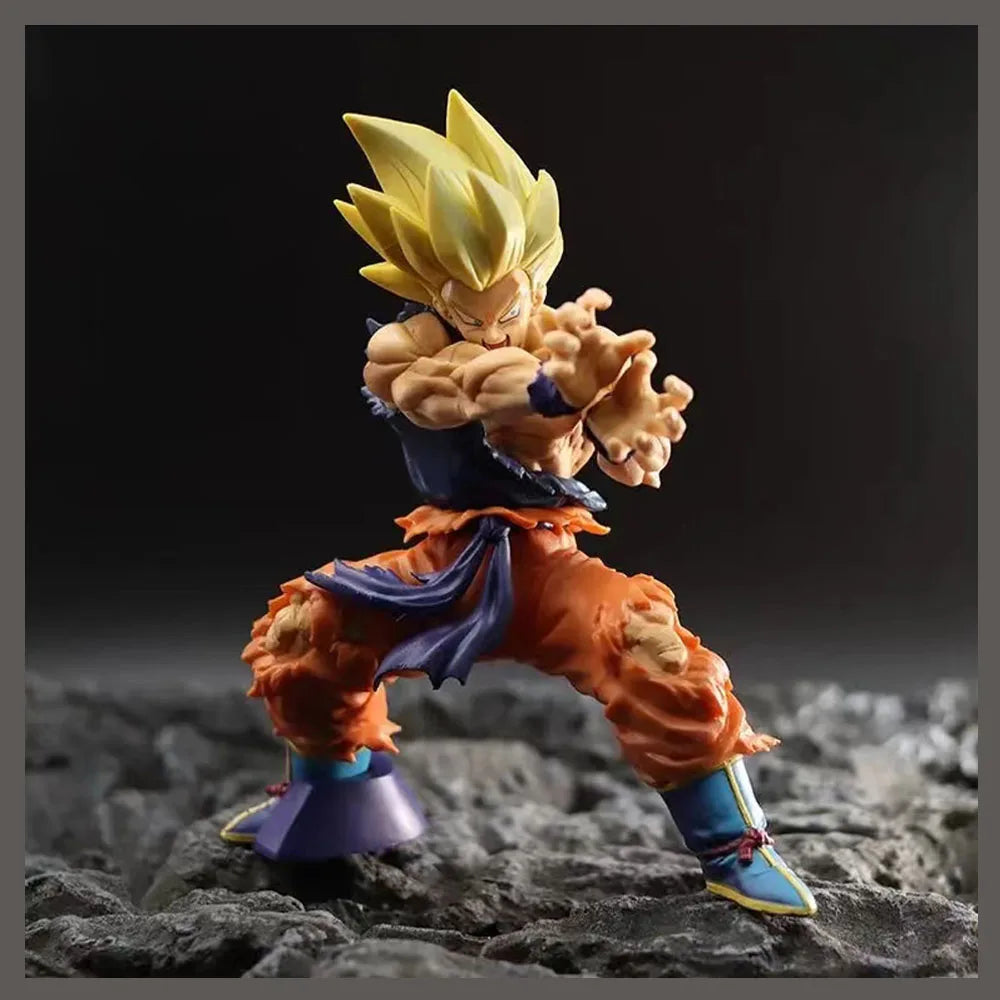 Dragon Ball Z Son Goku Anime Figur Kampfschaden Shockwave Manga Statue PVC Action Figur Sammlermodell Puppenspielzeug Geschenk