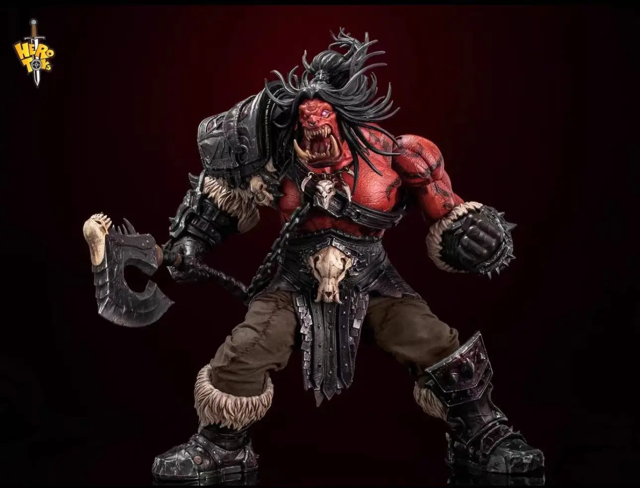 In Stock Herotoys Red Limited Edition Horde Warchief Old Roar Grommash Hellscream
