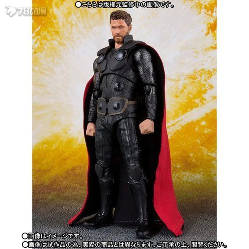 BANDAI Original S.H.Figuarts Avengers: Infinity War - Thor Anime Action Figures Toys for Boys Christmas Gift Collectible Model