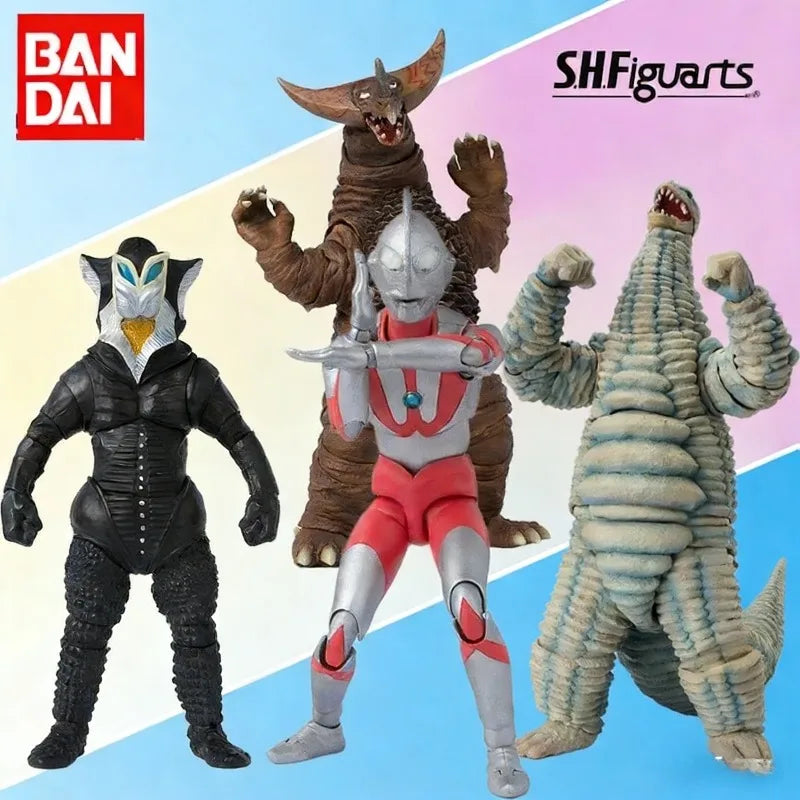 Bandai Original S.H.Figuarts Ultraman Series Red King/Gomorra/Mavras People Articulated Collectible Action Figure Model Toy Gift
