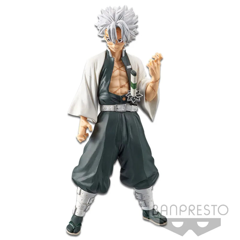In Stock Bandai Original Banpresto Demon Slayer: Kimetsu no Yaiba Shinazugawa Sanemi Anime Action Figure Model Figures Toys