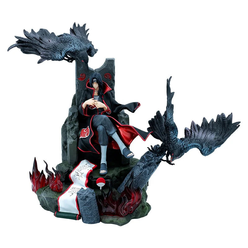 Naruto Shippuden Itachi Figure Akatsuki Uchiha Anime Figurs Figma PVC 35cm Figurine Model Toys For Boys Gift