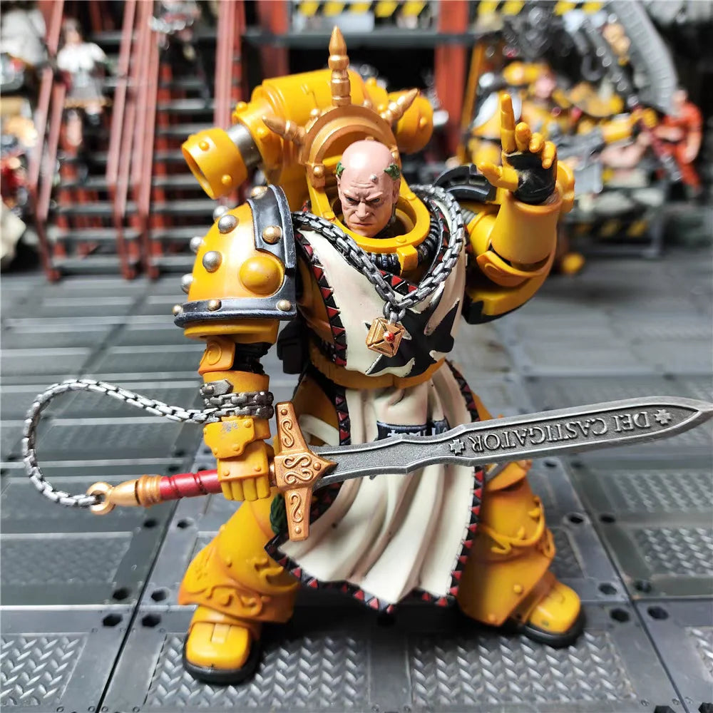 【In Stock】JOYTOY Warhammer 40K Imperial Fist First Warrior Sigismund Model Gift Collection 1/18 Action Figure