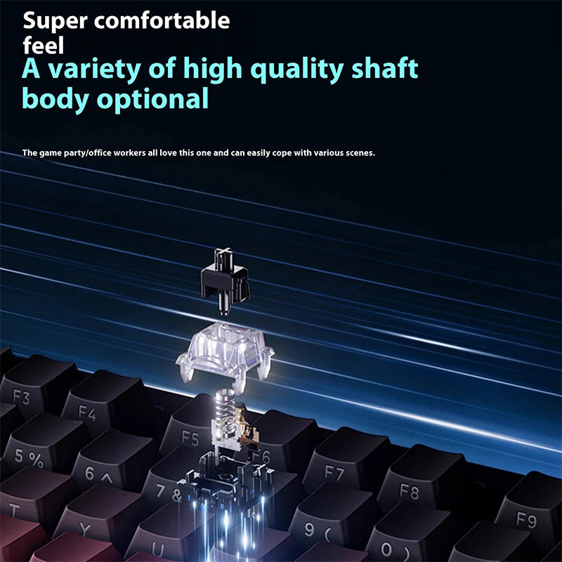 EWEADN X87 Ultra Wireless Mechanical Keyboard Customized Magnetic Switch Tri-Mode Connectivity Gaming Office Hot Swapable