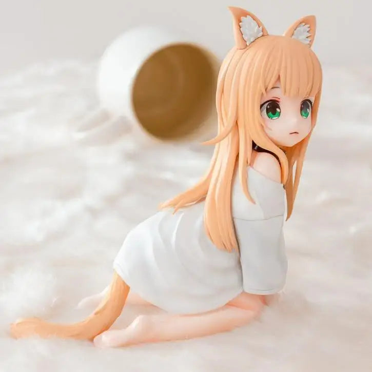 12cm Palette My Cat Is A Cute Girl Anime Figure Cute Cat Girl Model  Peripherals Action Figures Birthday Gift Toys Game Kids
