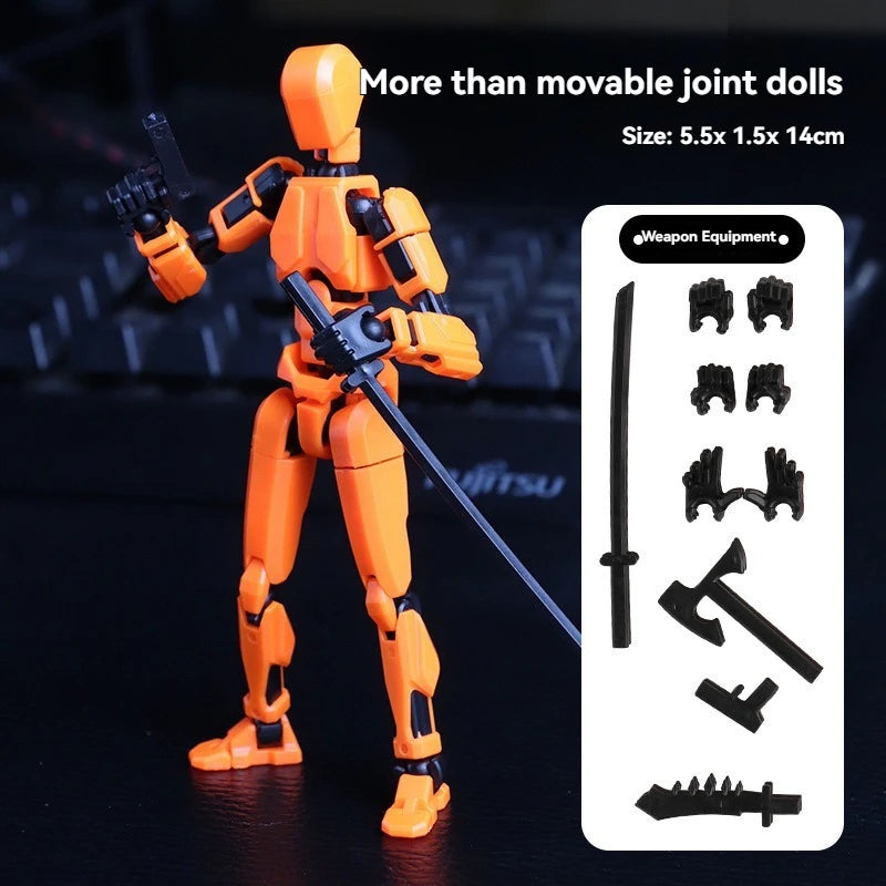 2025 Multi-jointed Action Figure 3d Printed Animation Modeling Assembly Movable 13 Body Movable Robot Toys Gifts For Children