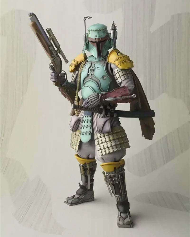 7 Inch Star Wars Series Figure Stormtrooper Samurai Taisho Darth Maul Vader Boba Fett Yumiashigaru Action Figure Model Toys Gift