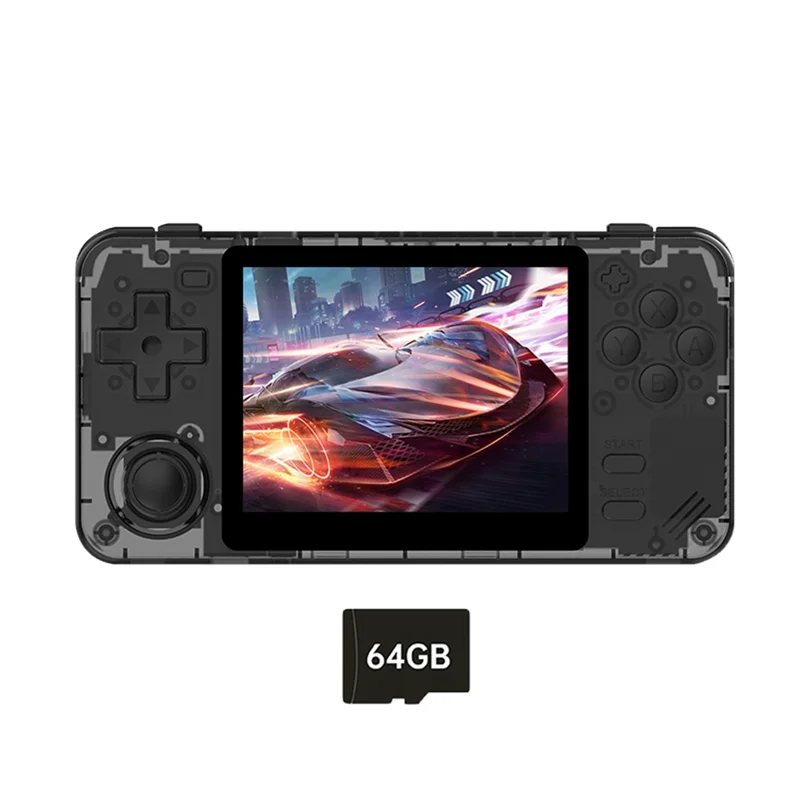 RGB10X Handheld Game Console 64GB 3.5 Inch IPS Screen Open Source For GBC GBA PSP NDS Simulator Video Game Console B-A25R