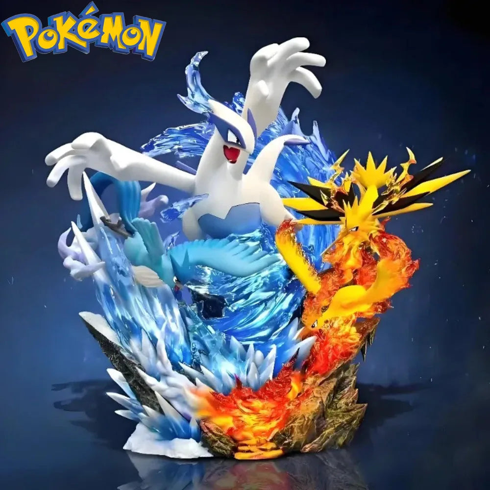 31cm/12.2in Anime Pokemon Figure Legendary bird Pokemon Action Figures Pvc Statue Collection Model Toys Gifts