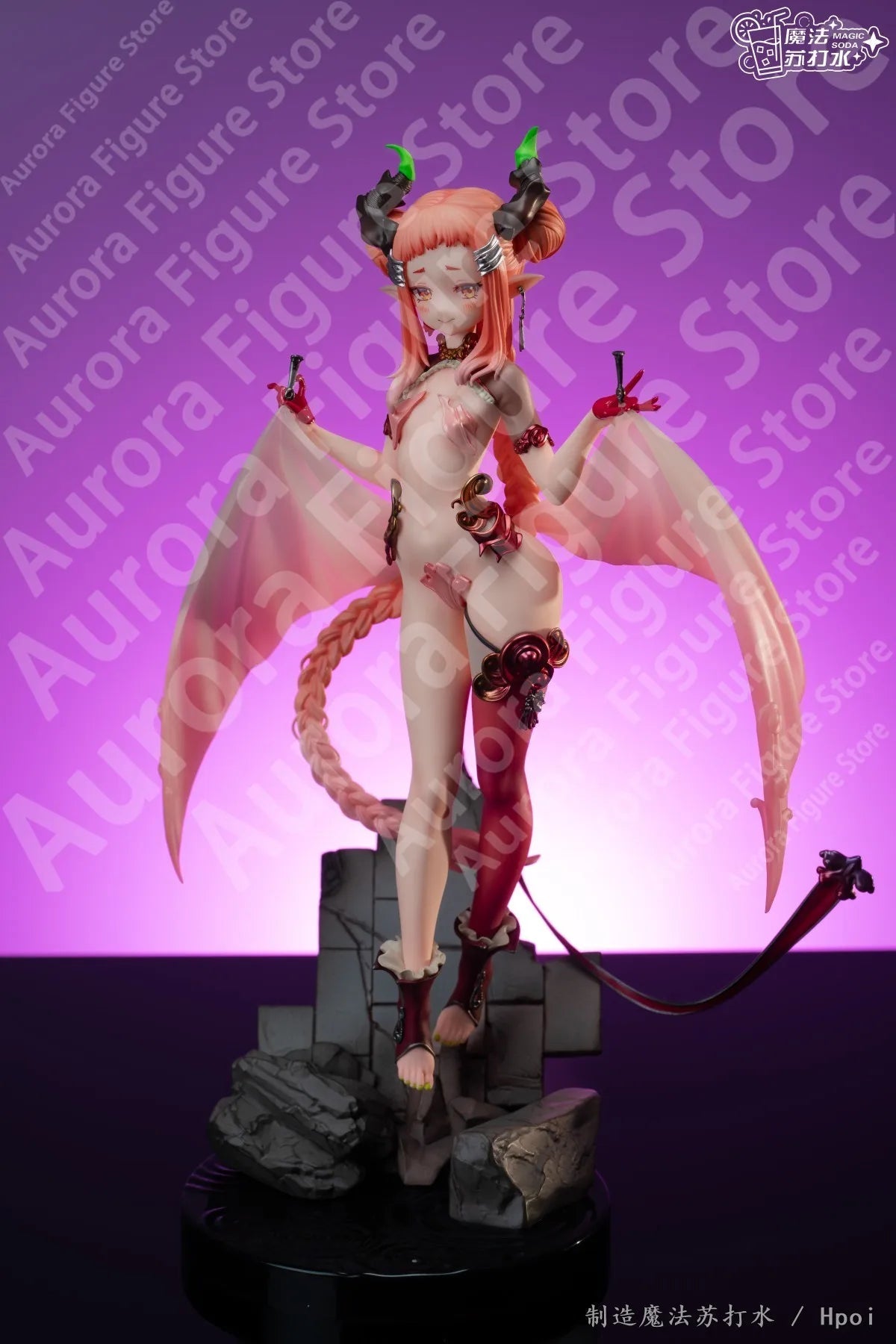 In Stock 100% Original AniMester Yayako Little Succubus 1/7 Anime Statue Machine Girl Toy Gift Model Collection Decoration Hobby