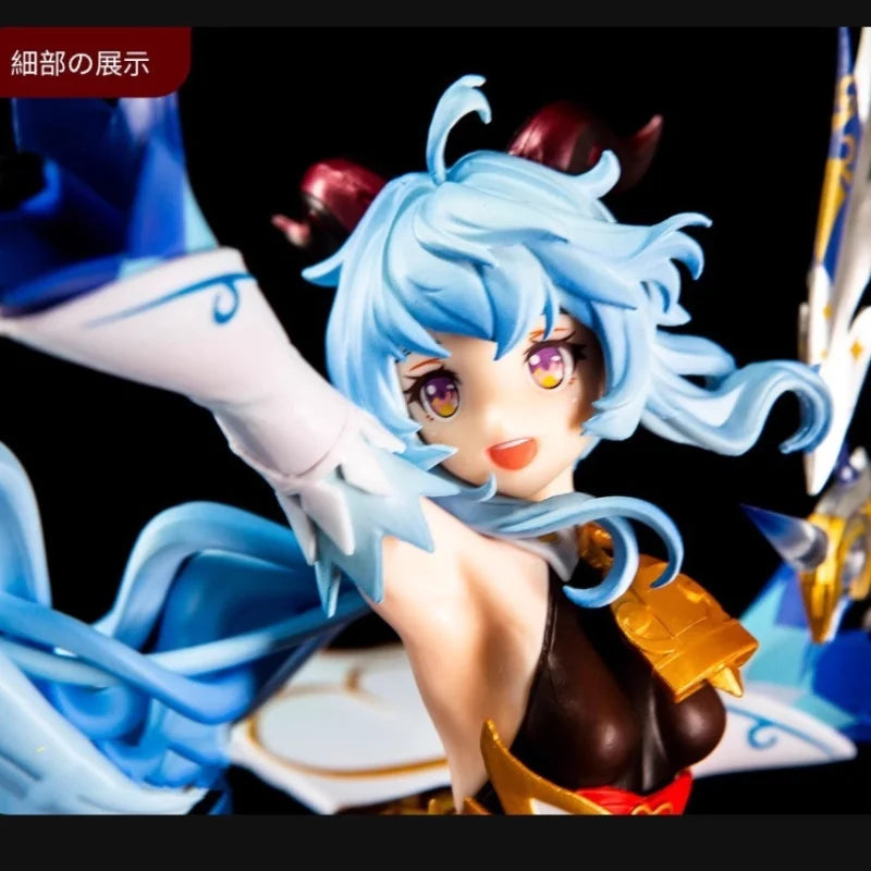 28cm Genshin Impact Game Figure Ganyu Action Figure Peripheral Statue Beauty Gril Collectionmodel Doll Desk Decor Surprise Gifts
