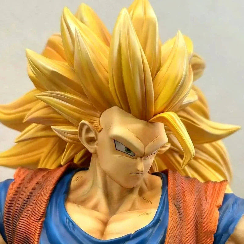 Dragon Ball JT2% 54cm SSJ3 Goku Large Size Action Figures PVC Exquisite Statue Model Anime Peripheral Toy Desktop Decor Boy Gift