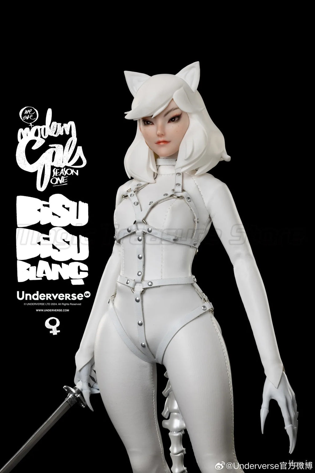 【MT】Original Underverse MODERN GALS Christmas Limited Edition "Catwoman" Bisu Bisu Blanc 1/6 Action Figure Model Toys