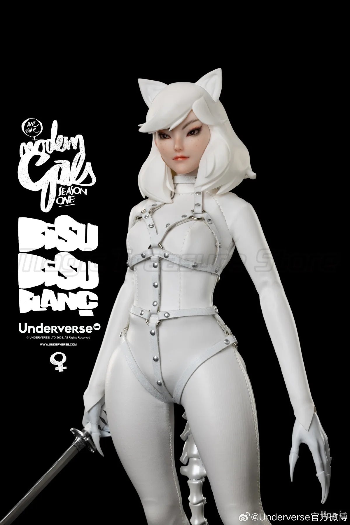 【MT】Original Underverse MODERN GALS Christmas Limited Edition "Catwoman" Bisu Bisu Blanc 1/6 Action Figure Model Toys