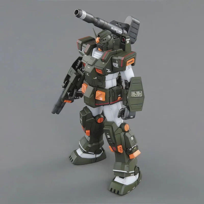 Bandai Original MG 1/100 Full Armor Gundam FA-78-1 Action Anime Figure Assembly Mecha Model Toy Gift for Kids Desk Decoration