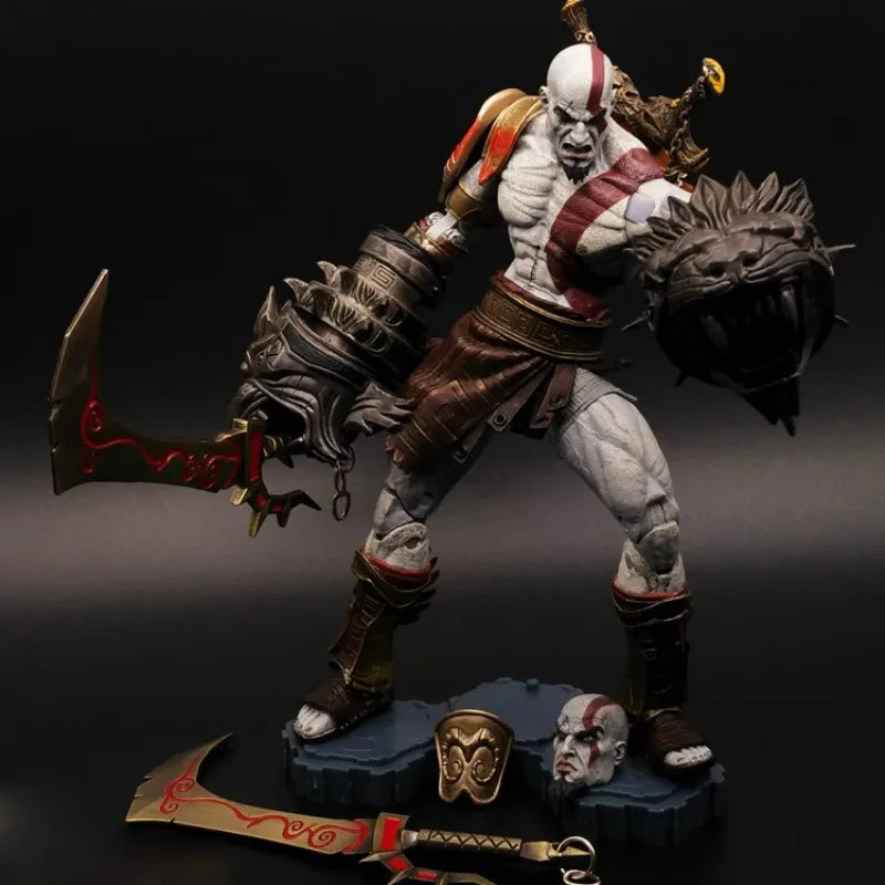 Limited Edition 7-inch Figure Model Kratos and Son, Movable Doll Collection Ornament