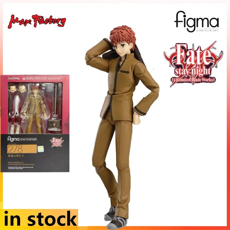 Max Factory Figma Finished Product Movable Exquisite Doll Fate Night Unlimited Sword System Anime Toys Festival Gift for Boys