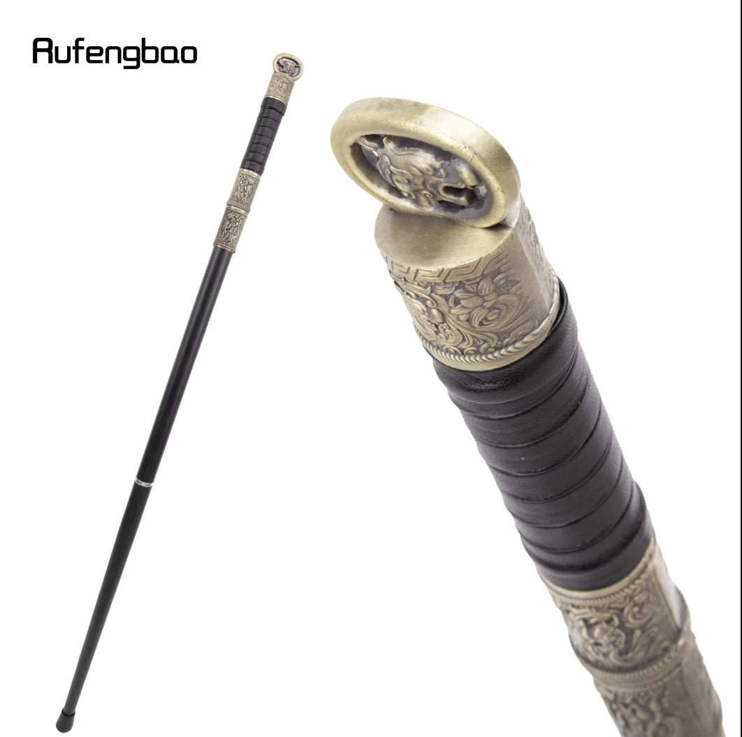 Copper Black Dragon Handle Steampunk Walking Cane Fashion Walking Stick Gentleman Luxury Crosier Knob Walking Stick 97cm