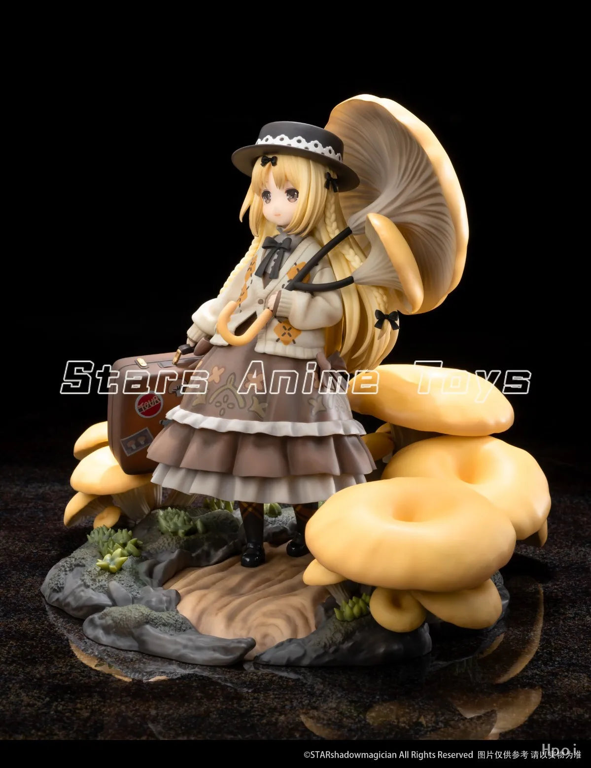 【Pre Sale】Original Reverse Studio Mushroom Girl Series No.3 Golden Top Side Ear 1/1 Ornament Toy Animation Figure