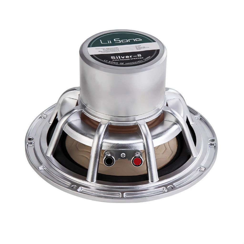 Z-1237  LiiSong Silver-8 8 Inch Full Frequency Speaker 25 - 50 W 8 Ohm (1 Pair)