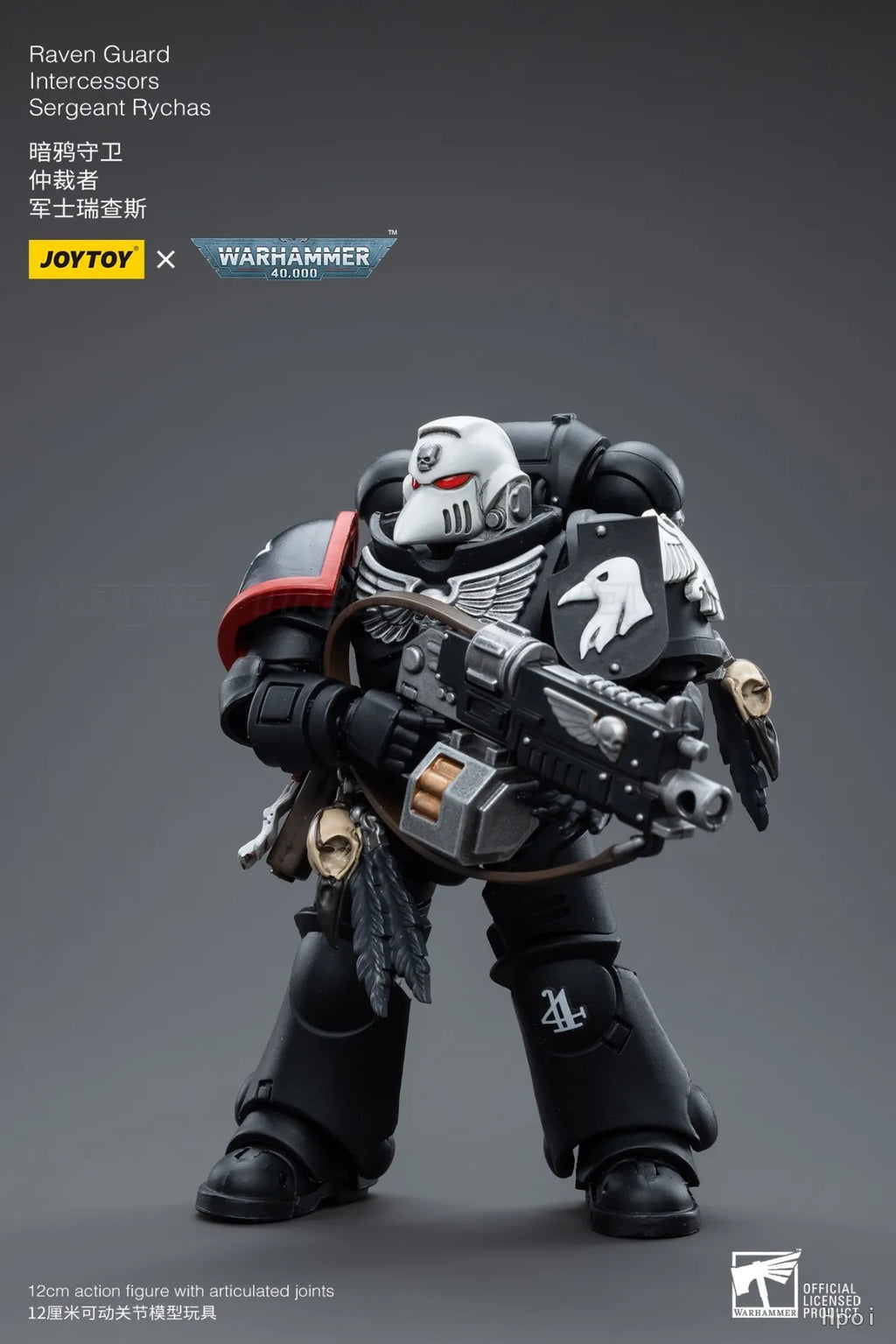 【In Stock 】JOYTOY Warhammer 40K Raven Guard Intercessors Sergeant Rychas Figures Anime Toys 1/18 Action Figure