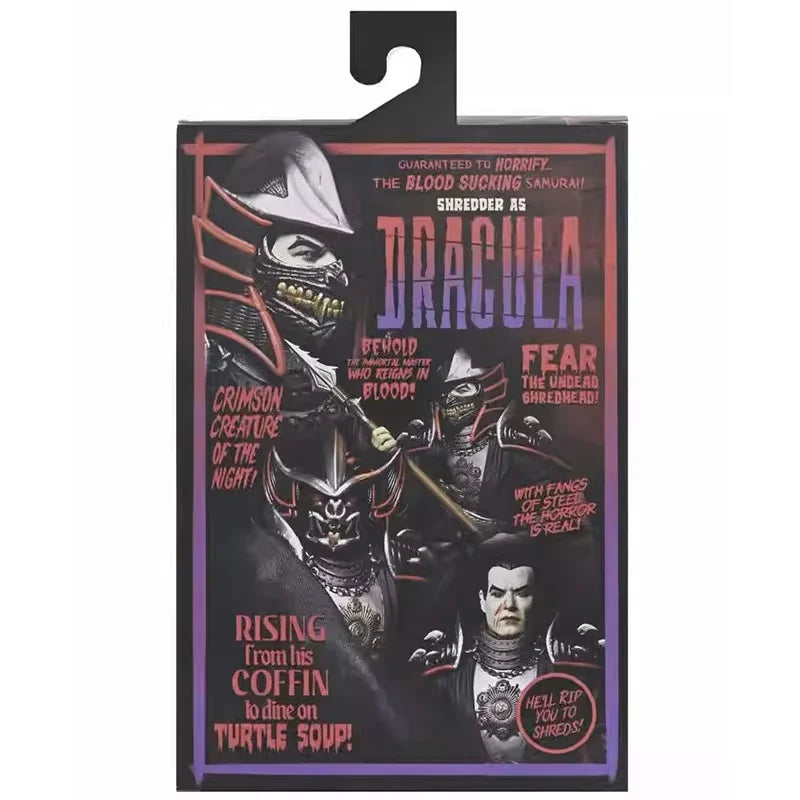 NECA TMNT Universal Monsters Action Figure Teenage Mutant Ninja Turtle Shredder As Dracula Figuras 7-Inch Movable Model Original