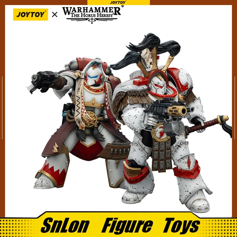 JOYTOY 1/18 Warhammer 40K Action Figures White Scars Stormseer Consul Legion Praetor in Cataphractii Terminator Armour Model