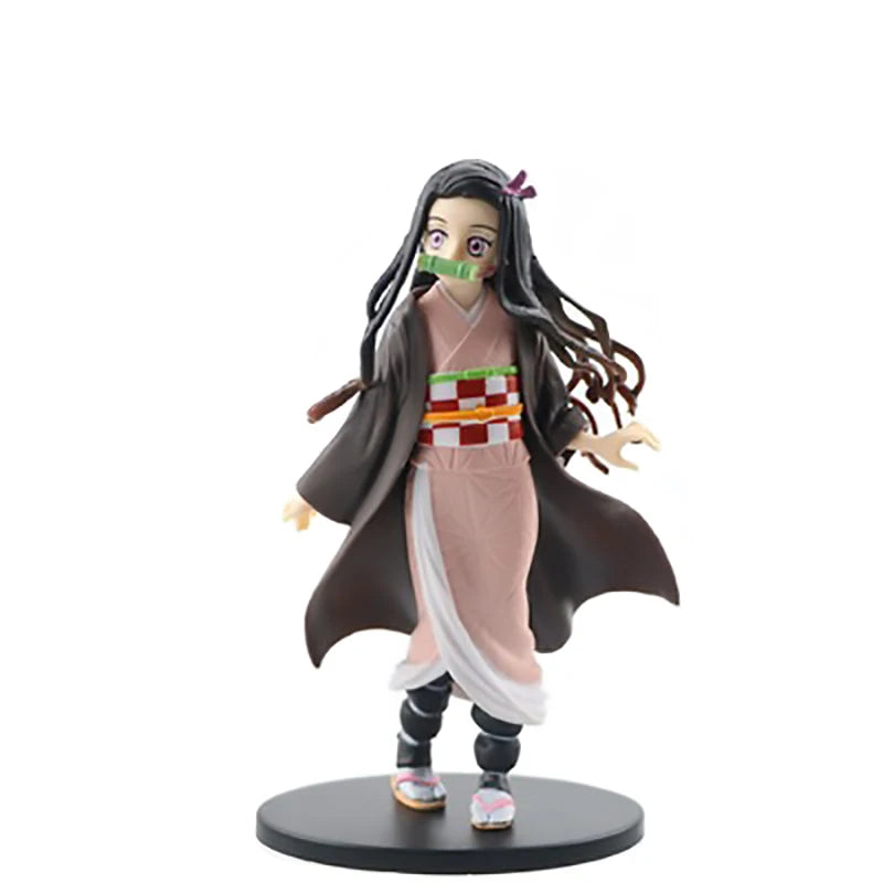 Hot Sale Demon Slayer Anime Figure Cartoon Kimetsu No Yaiba Tanjirou Inosuke Shinobu Miritsu Figurine Mondel Decorative Doll Toy
